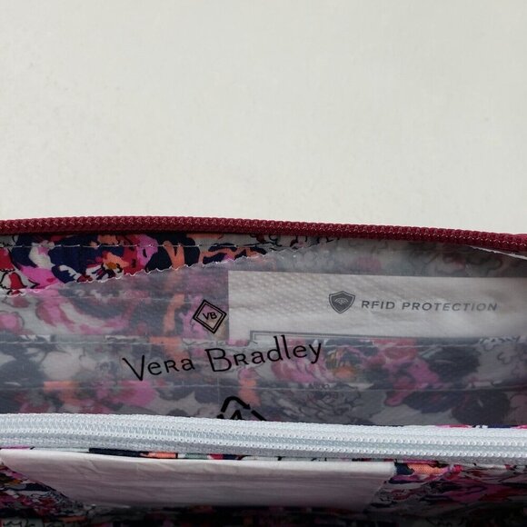 Vera Bradley Ultralight Accordian Wristlet Wallet Purse Red Card Holder RFID NEW - Picture 8 of 12
